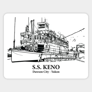 S.S. Keno - Dawson City YT Magnet